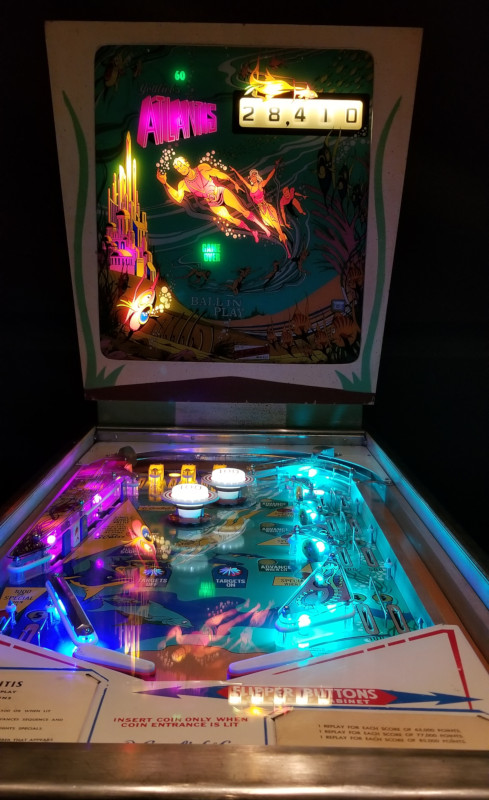 A pinball machine at Abstractions