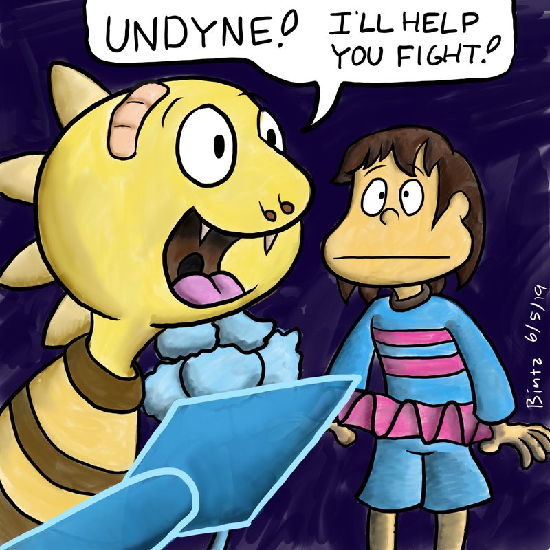 Monster Kid is ready to help Undyne